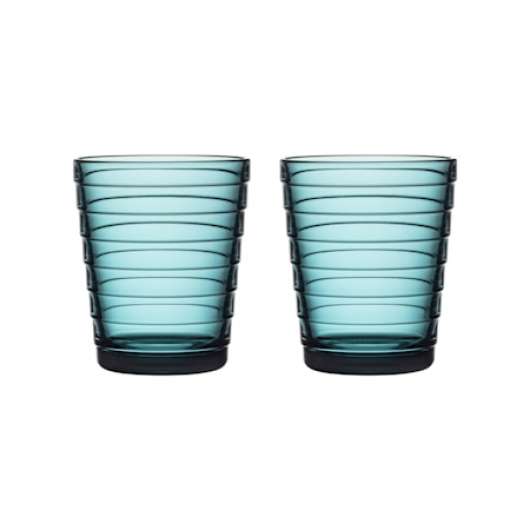 Aino Aalto glas 22 cl havsblå 2 st