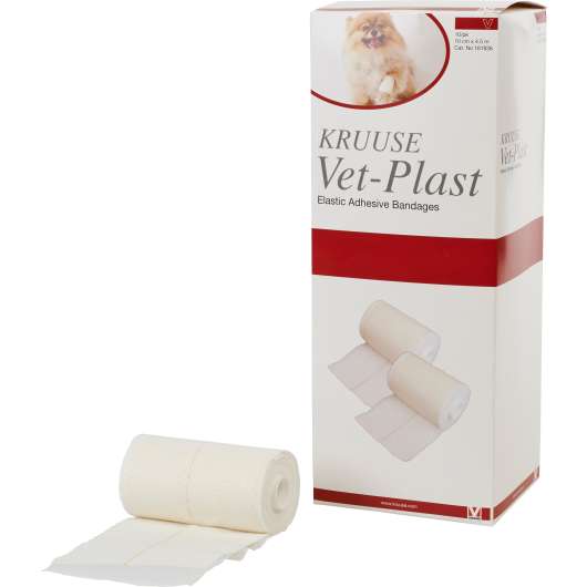 Bandage Kruuse Vet-Plast Vit 10cmx4,5m 10-p