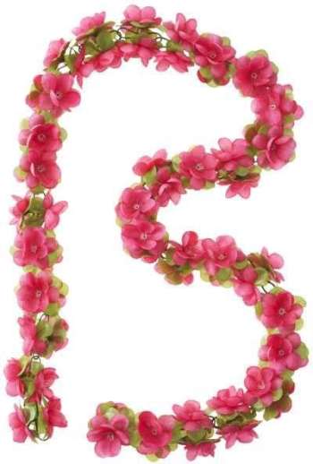 Basil Girlang Flower Garland 130 cm röd/Rosor