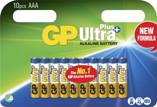 Batteri GP Alkaline Ultra Plus AA 10-p