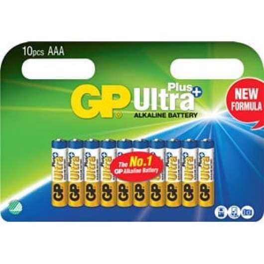 Batteri GP Alkaline Ultra Plus AA, 10-pack