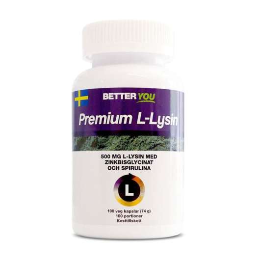 Better You Premium L-Lysin, 100 caps , Aminosyror