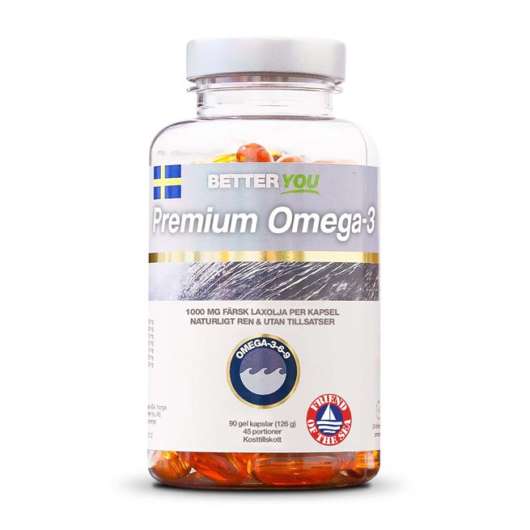 Better You Premium Omega-3, 90 caps, Omega-3 & Fettsyror
