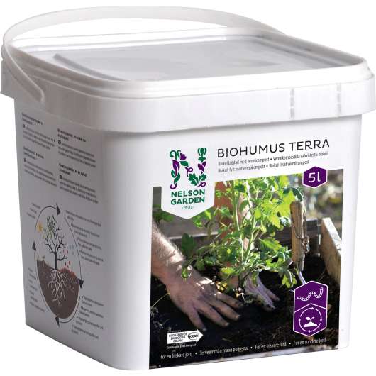 Biokol med vermikompost Nelson Garden Biohumus Terra 5L