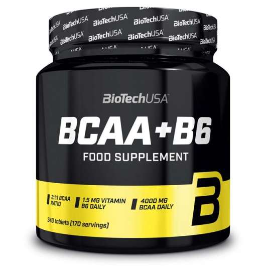 BioTechUSA BCAA+ B6, 340 caps, Aminosyror
