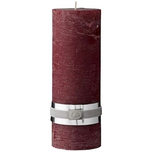 Blockljus Rustic 20 cm Röd