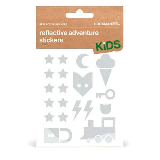 Bookman Reflective Stickers for Kids