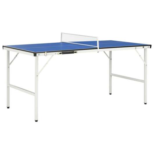 Bordtennisbord med nät 5 feet 152x76x66 cm blå, Bordtennisbord