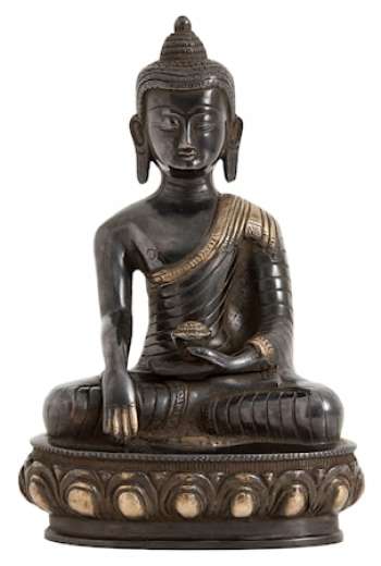 Buddha L 25 Cm Svart