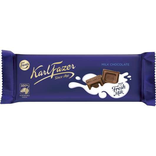 Chokladkaka Fazer Mjölkchoklad 70g