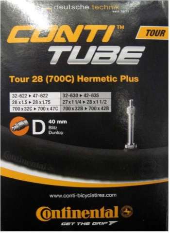 Continental Cykelslang Tour Tube Hermetic Plus 32/47-622/635 Cykelventil 40 mm