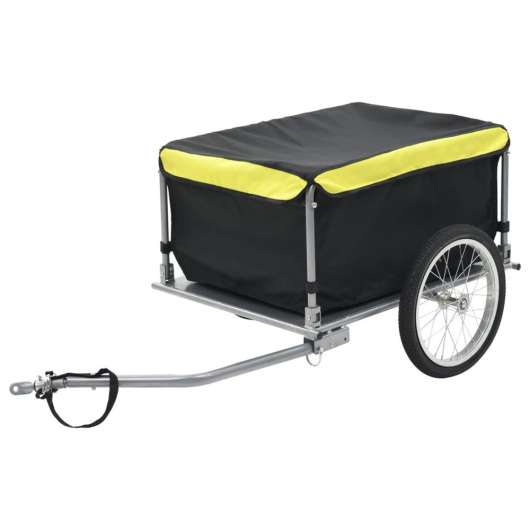 Cykelvagn 65 kg svart/gul