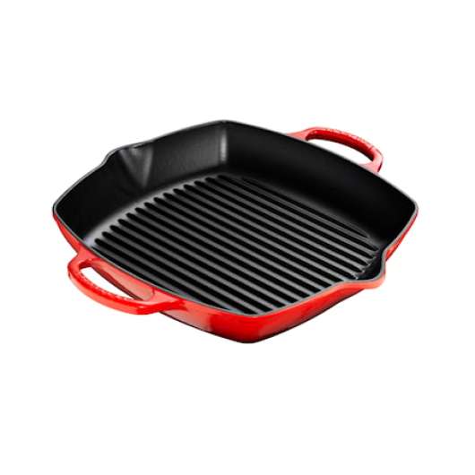 Djup kvadratisk Grillpanna 30 cm Cerise