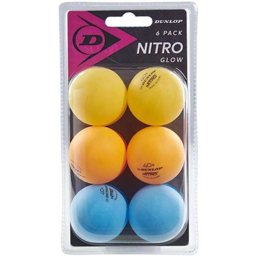 Dunlop 40+ Nitro Glow 6-Pack