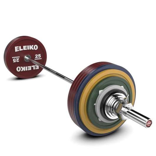 Eleiko IPF Powerlifting Competition Set 285 kg, Skivstångsset