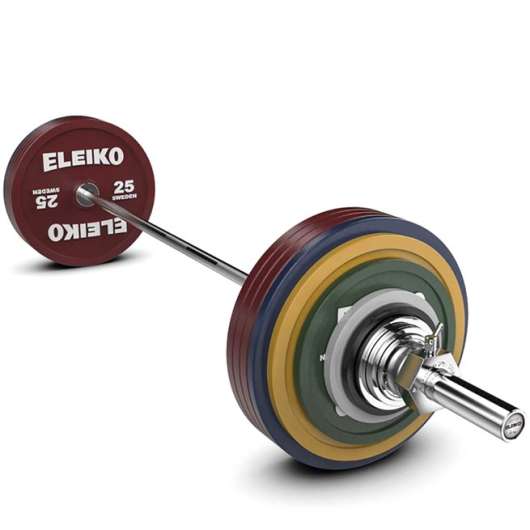 Eleiko Powerlifting Training Set 285 kg, Skivstångsset