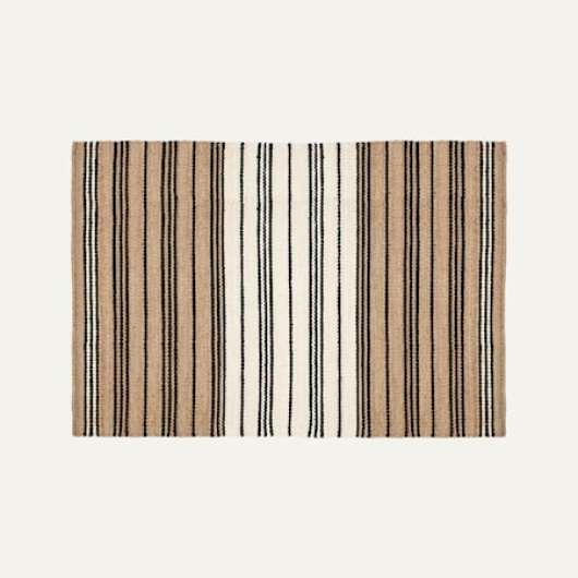 Elin Matta 190x290cm Jute Natur/Svart