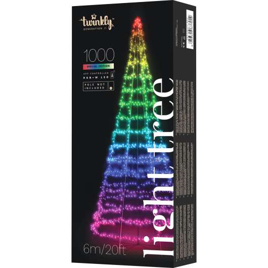 Flaggstångsbelysning Formenta Twinkly Multicolor 1000 LED 6m