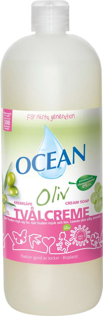 Flytande tvål Ocean Oliv Mild 1L