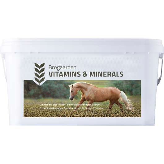 Fodertillskott Brogaarden Vitamins & Minerals 5kg