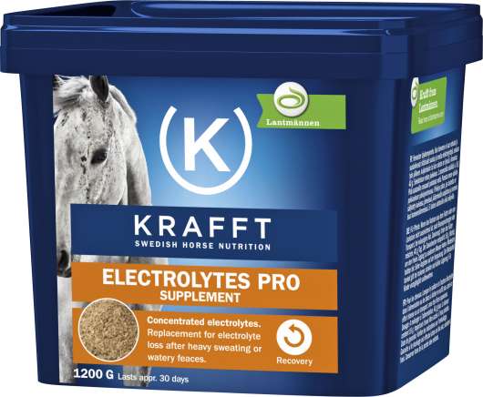 Fodertillskott Krafft Electrolytes Pro 1,2kg