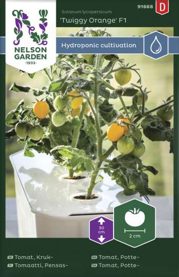 Fröer Nelson Garden Kruktomat Orange Hydroponisk odling