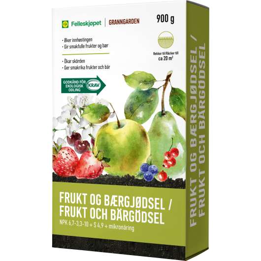 Frukt- & Bärgödsel Granngården KRAV 900g