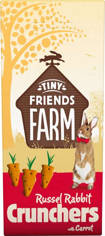 Gnagargodis Tiny Friends Farm Rabbit Crunchers Morot 120g