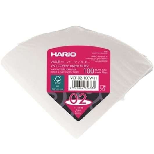 Hario V60 Pappersfilter 2kopp EU 100st
