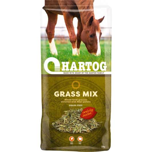Hästfoder Hartog Gras-Mix 18kg