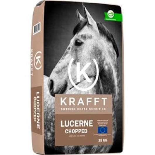 Hästfoder Krafft Lucerne Chopped, 15 kg