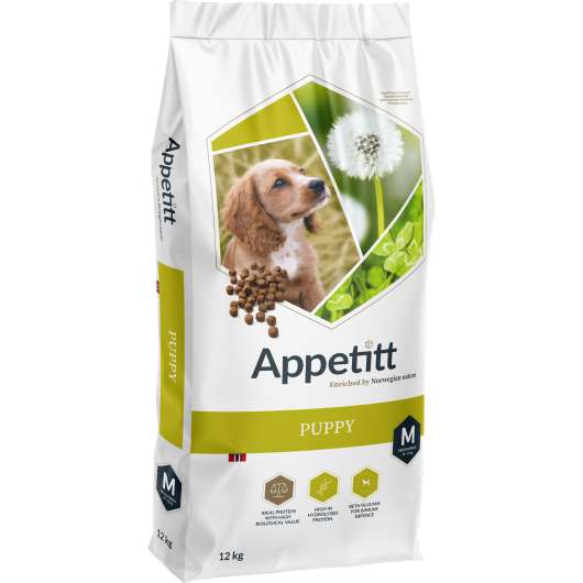 Hundfoder Appetitt Puppy Medium 12kg