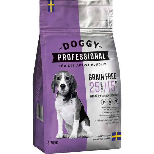 Hundfoder Doggy Professional Grainfree 3,75kg