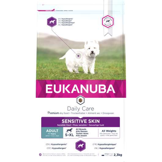 Hundfoder Eukanuba DailyCare Sensitive Skin 2,3kg