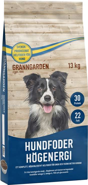 Hundfoder Granngården Högenergi 13kg