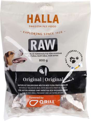 Hundfoder Halla Raw Original 800g