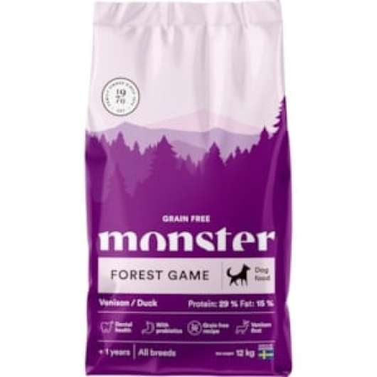 Hundfoder Monster Grainfree Forest Game All Breed 12kg