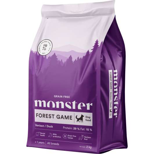 Hundfoder Monster Grainfree Forest Game All Breed 2kg