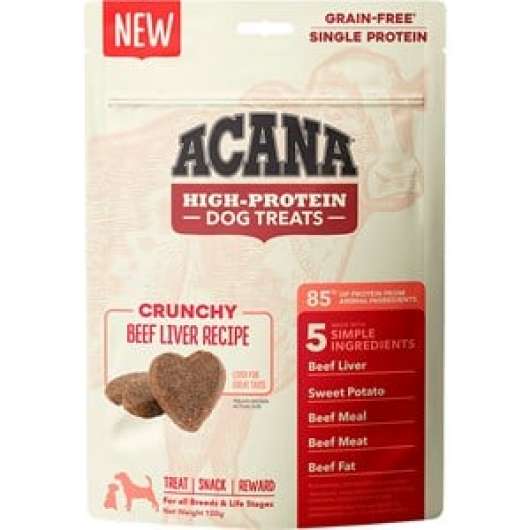 Hundgodis Acana Dog Treats Crunchy Beef, 100 g