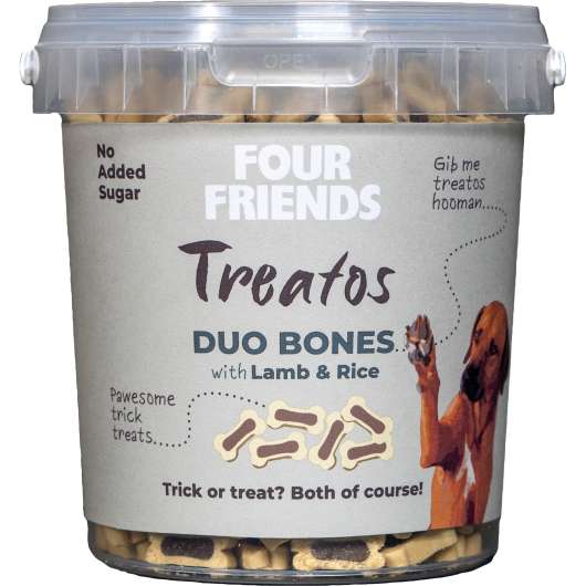 Hundgodis Four Friends Duo Bones 500g