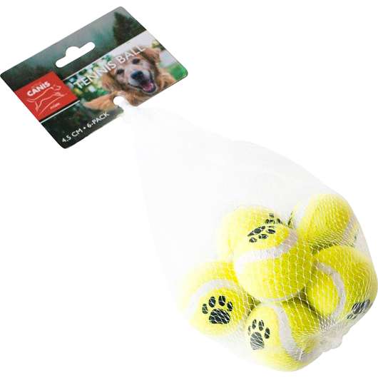 Hundleksak Active Canis Tennisboll 6-p