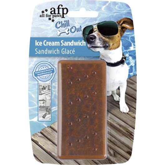 Hundleksak All for Paws Chill Out Sandwich Brun 20cm