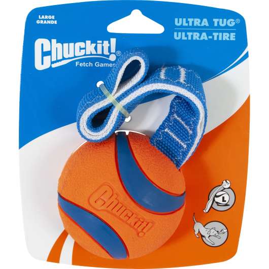 Hundleksak Chuckit Ultra Boll på rep Orange/Blå L