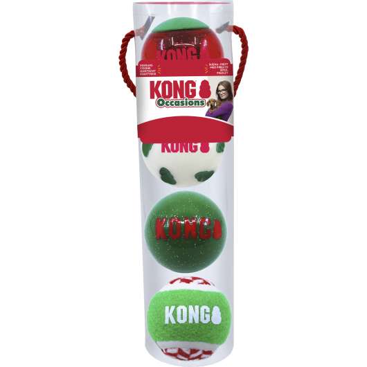 Hundleksak Kong Holiday Occasions Balls M