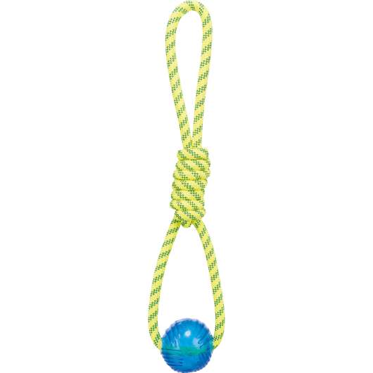 Hundleksak Trixie Aqua Toy Rep med boll Blå/Gul 40cm