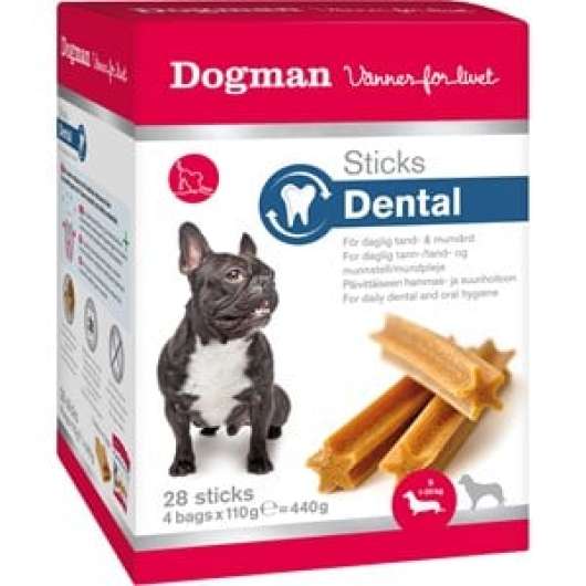 Hundtugg Dogman Dental Sticks, 28-pack 440 g