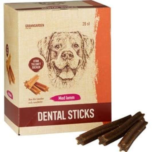 Hundtugg Granngården Dental Sticks Lamm M, 28-pack