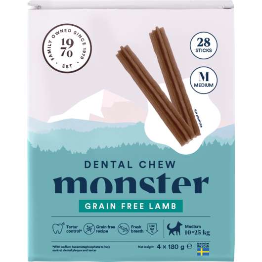 Hundtugg Monster Dental Chew Lamb M 28-p