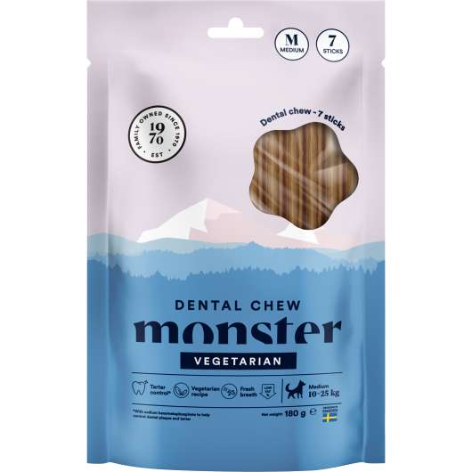 Hundtugg Monster Dental Chew Vegetarian M 7-p