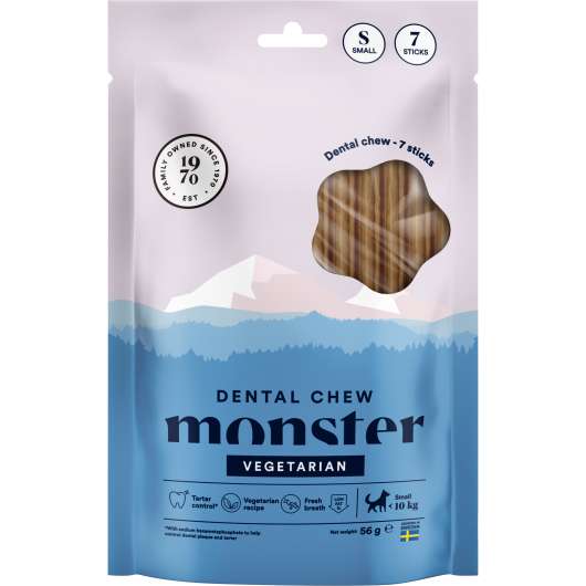 Hundtugg Monster Dental Chew Vegetarian S 7-p